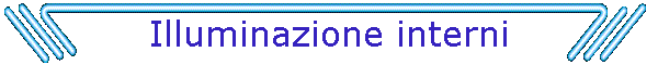 Illuminazione interni